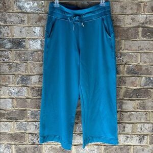 Athleta teal pants size medium